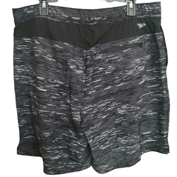 Speedo Other - ⏳Speedo Men's Swim Beach Volley Tech UPF 50  Grey and black with pockets Size XL